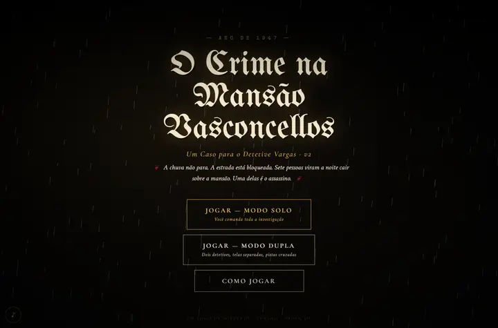 Crime na Mansão Vasconcelos