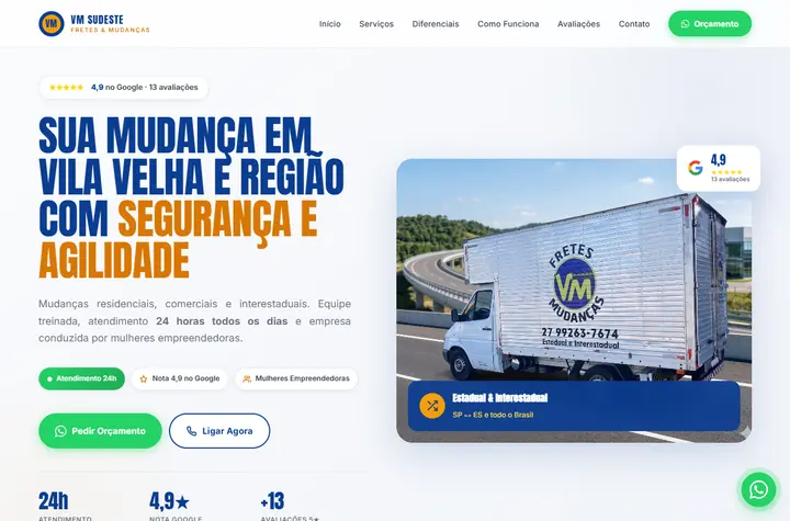 VM Fretes e Mudanças